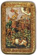 Настольная икона Чудо Димитрия Солунского о царе Калояне