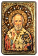 Настольная икона Николай Чудотворец