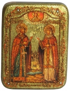 Подарочная икона Петр и Февронья