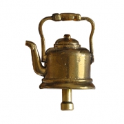 Брелок Чайник-колокольчик из латуни