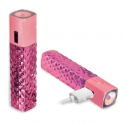 Внешний аккумулятор Элегант розовый - емкость 2600mAh